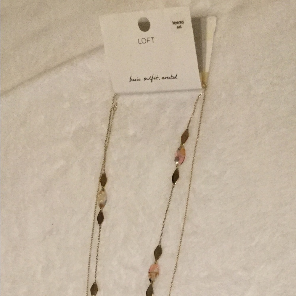 Loft Layered Necklace Set Yellow Gold Multi